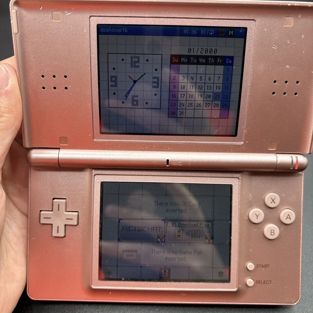 Nintendo DS Lite Pink Handheld System Console w/ Box